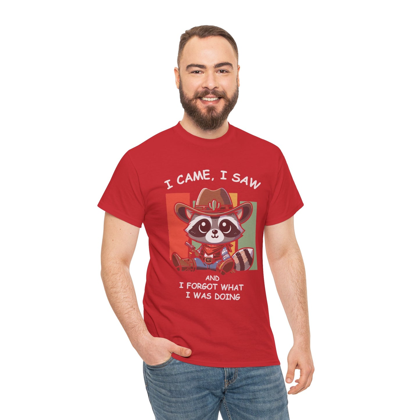 Fun Raccoon Graphic Tee, Cute Funny Animal T-Shirt, Unique Gift, Unisex Cotton Tee, Casual Wear, Birthday Gift, Humor Shirt