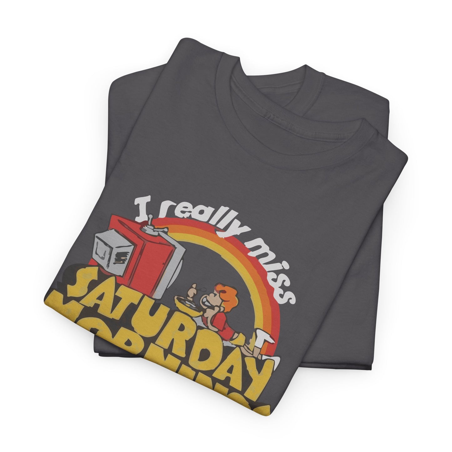 Retro Saturday Mornings Tee, Vintage Cartoon Shirt, Unisex Cotton Tee, Cozy Weekend Vibe, Perfect Gift for Nostalgia Lovers