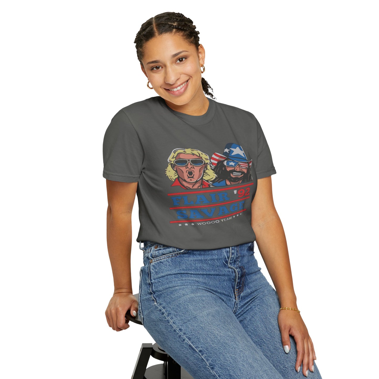 Retro Wrestling Fan T-Shirt, Unisex Graphic Tee, Flair Savage Shirt, Sports Fan Apparel, Vintage Style Gift