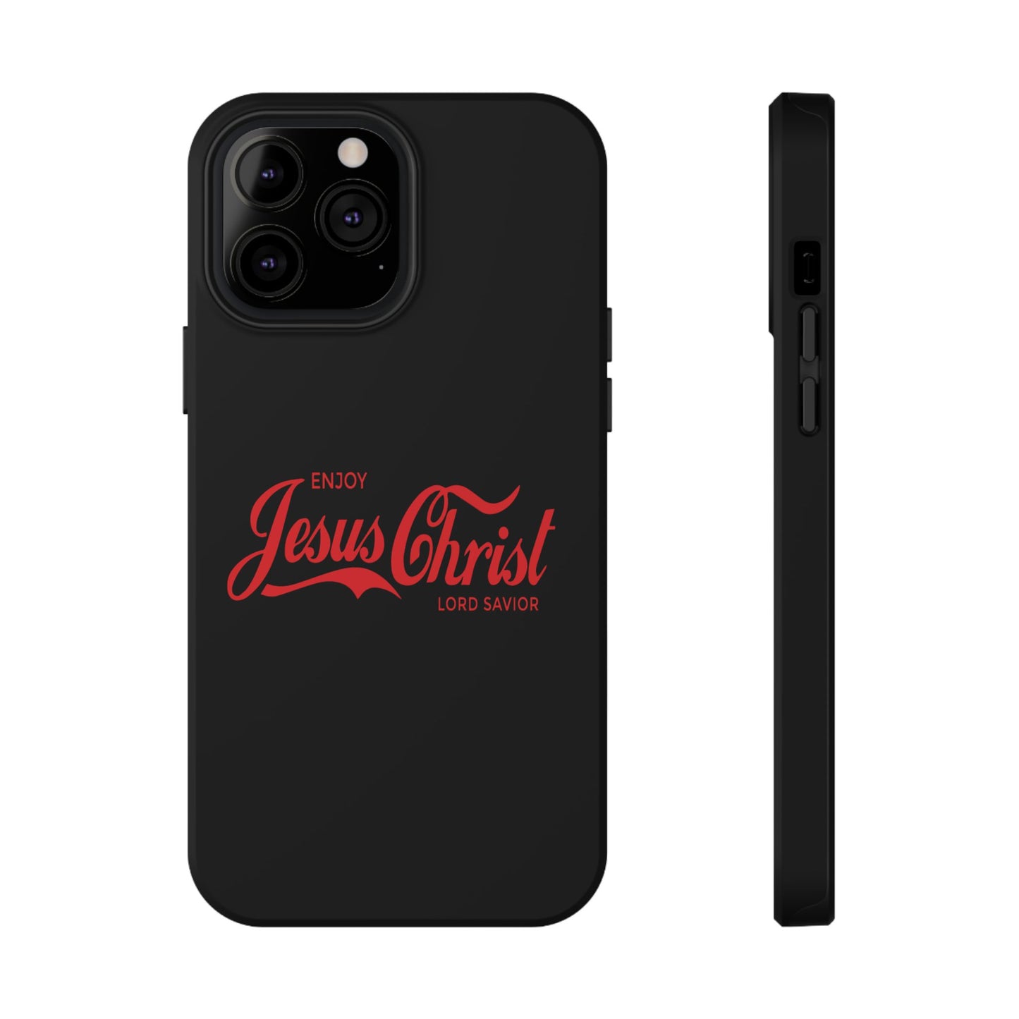 Impact-Resistant Phone Case: Enjoy Jesus Christ Lord Savior, Christian Gift, Durable Protection, Faith-Based Accessory, Holiday Gift