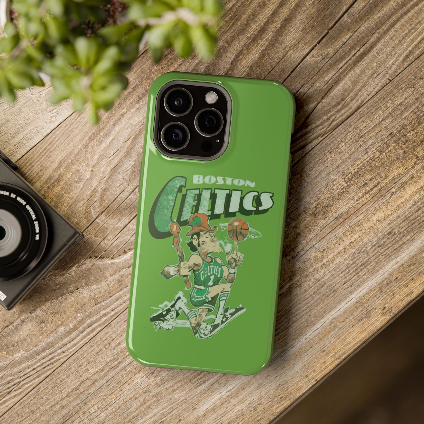 Boston Celtics Impact-Resistant Phone Case, Basketball Phone Cover, Sports Fan Gift, Sturdy Phone Case, NBA Merchandise, Team Spirit Decor