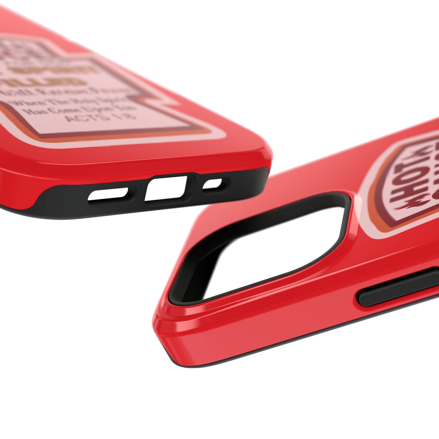 Holy Spirit Hot Sauce Phone Cases - Impact-Resistant, Christian Gift, Spiritual Reminder, Unique Design, Faith-Based Accessory