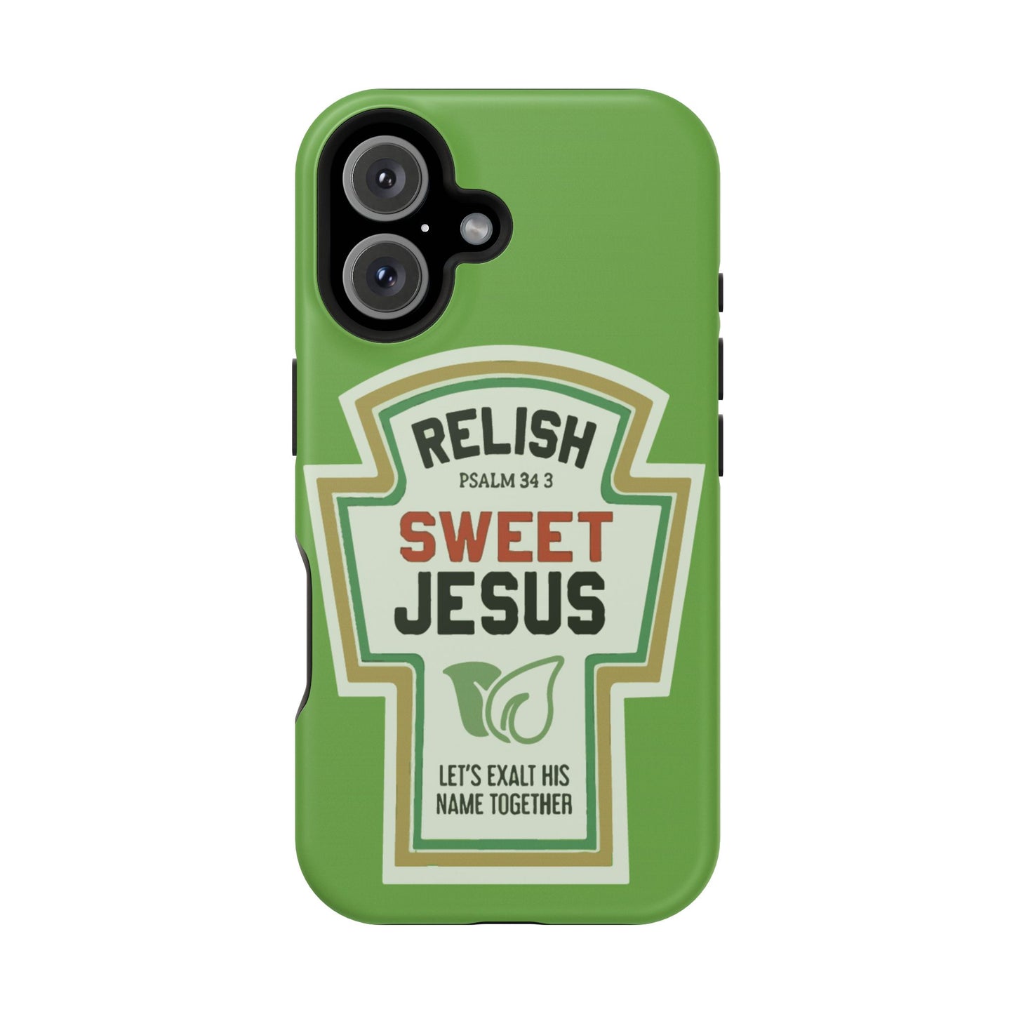 Relish Sweet Jesus Phone Case, Christian Gift, Impact-Resistant Case, Religious Phone Accessory, Faith-Based Present, Celebration Case