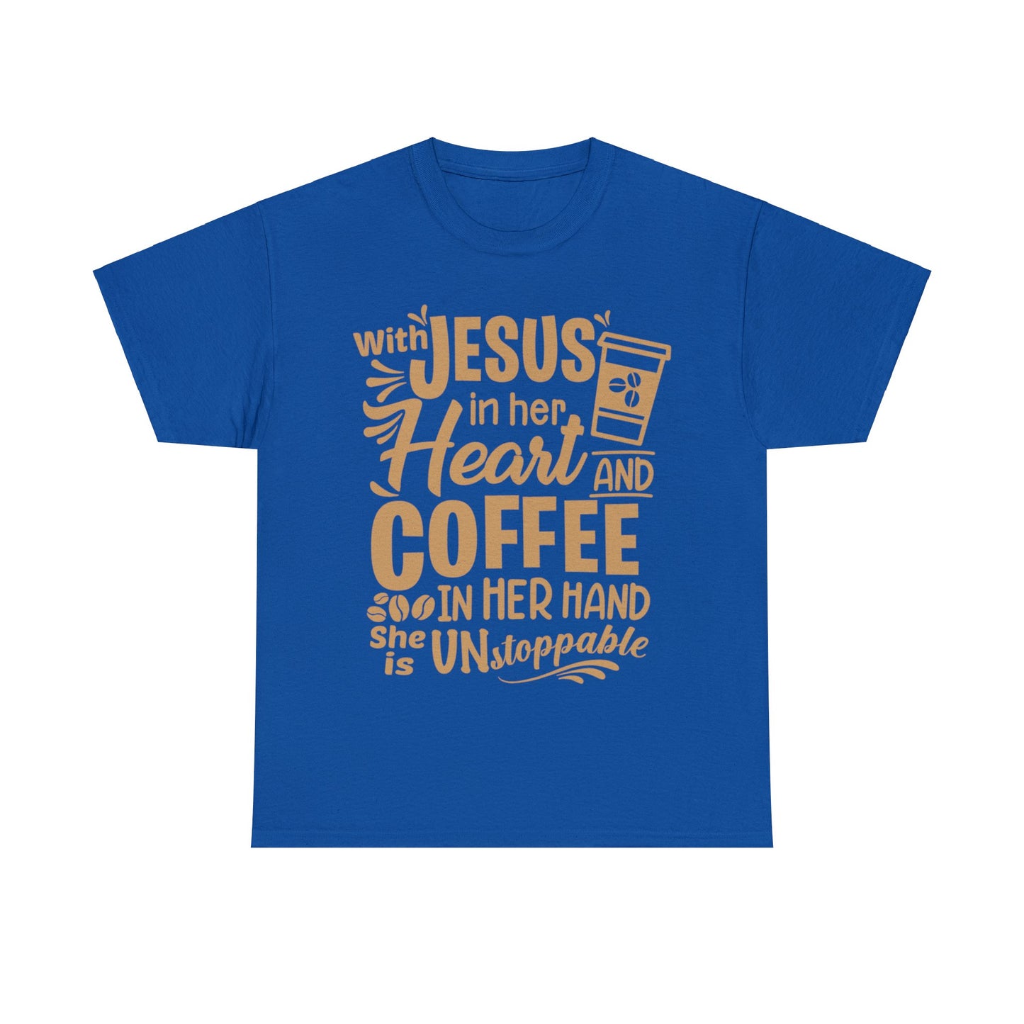 Jesus and Coffee Heavy Cotton Tee