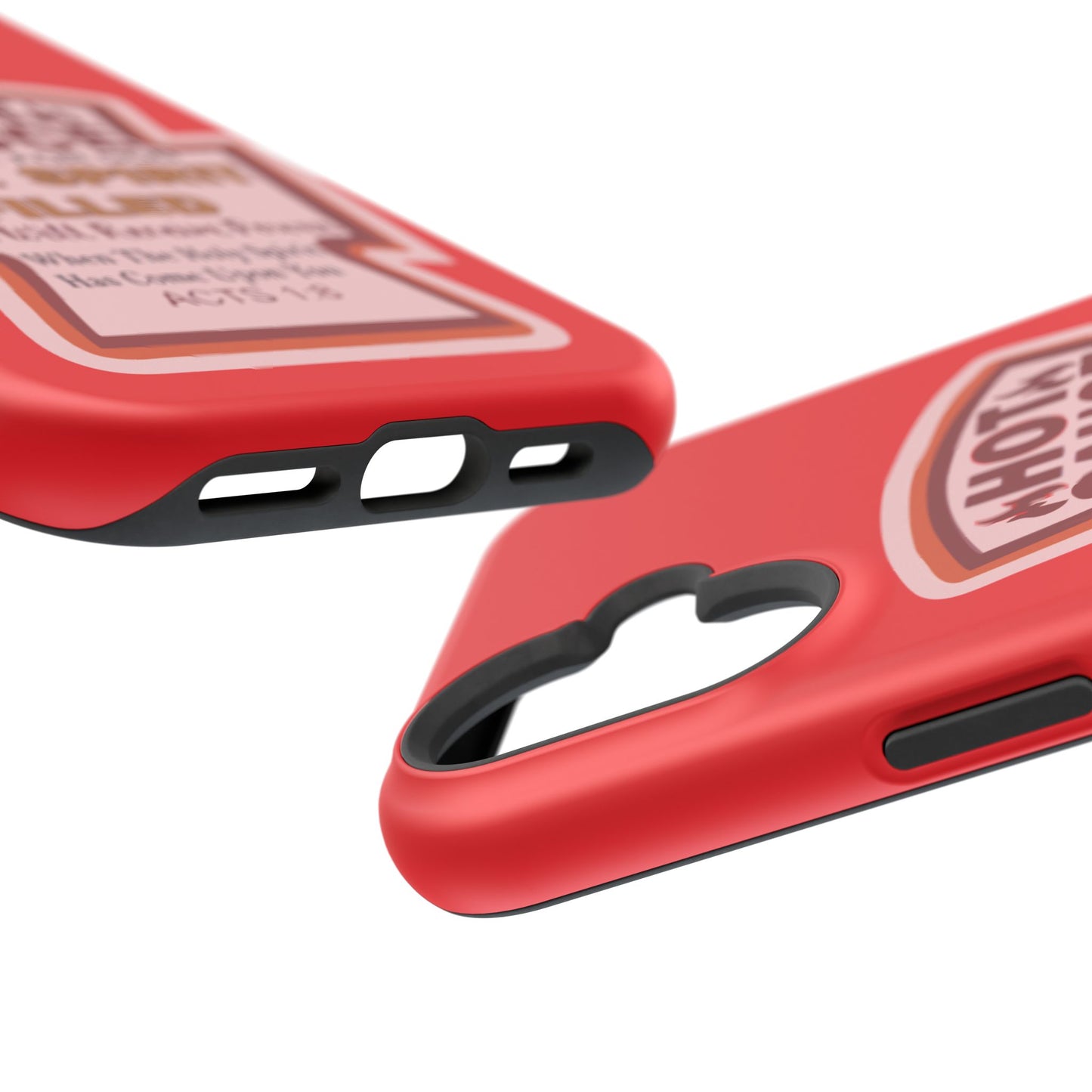 Holy Spirit Hot Sauce Phone Cases - Impact-Resistant, Christian Gift, Spiritual Reminder, Unique Design, Faith-Based Accessory