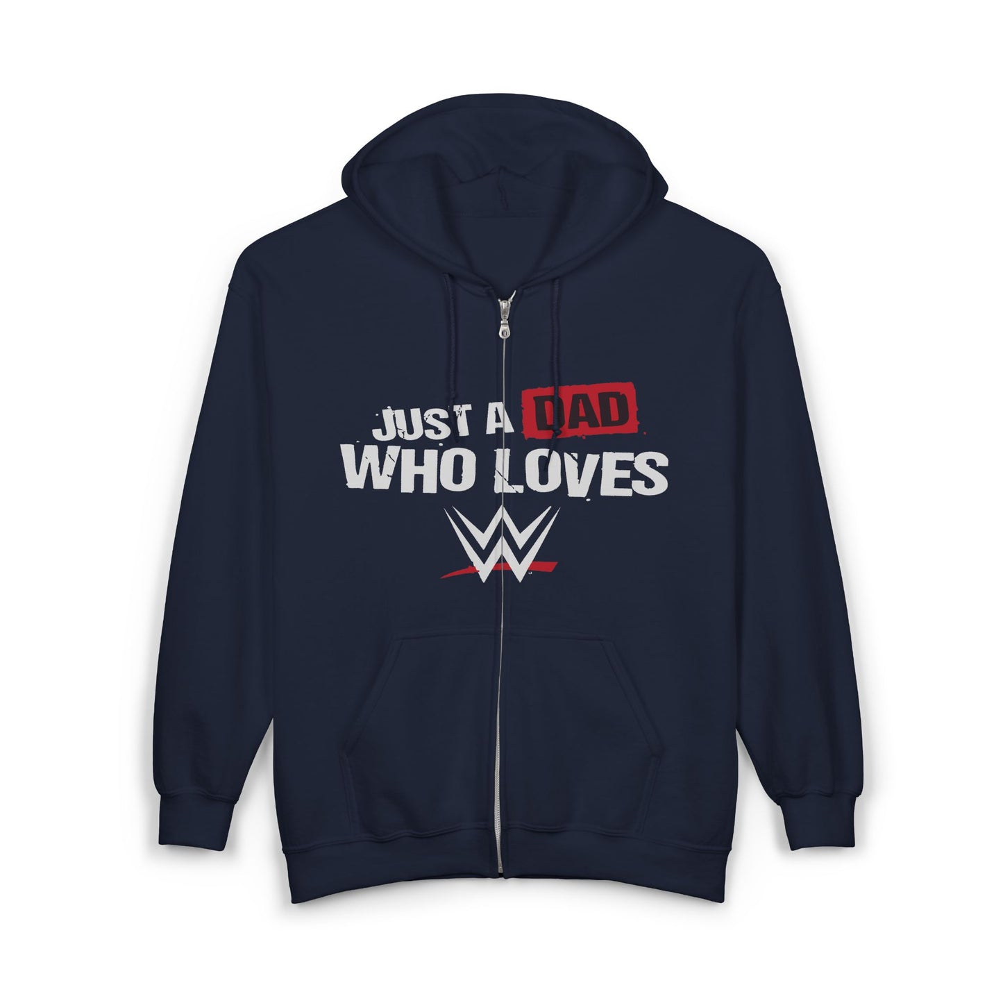 Just a Dad Who Loves WWE Hooded Sweatshirt, Father's Day Gift, Wrestling Dad Hoodie, Unisex Hoodie, Gift for Him, Family Apparel