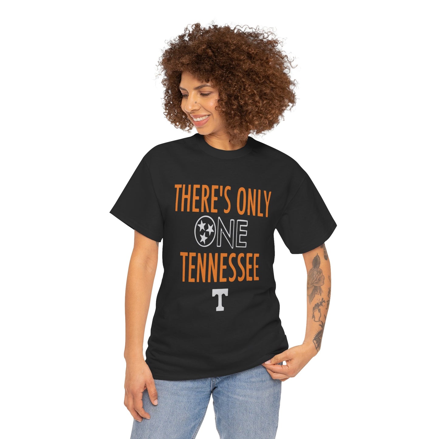 Tennessee Pride Tee, Unisex Heavy Cotton Tee, Tennessee Fans Gift, College Sports Apparel, Casual Everyday Wear, State Pride Shirt