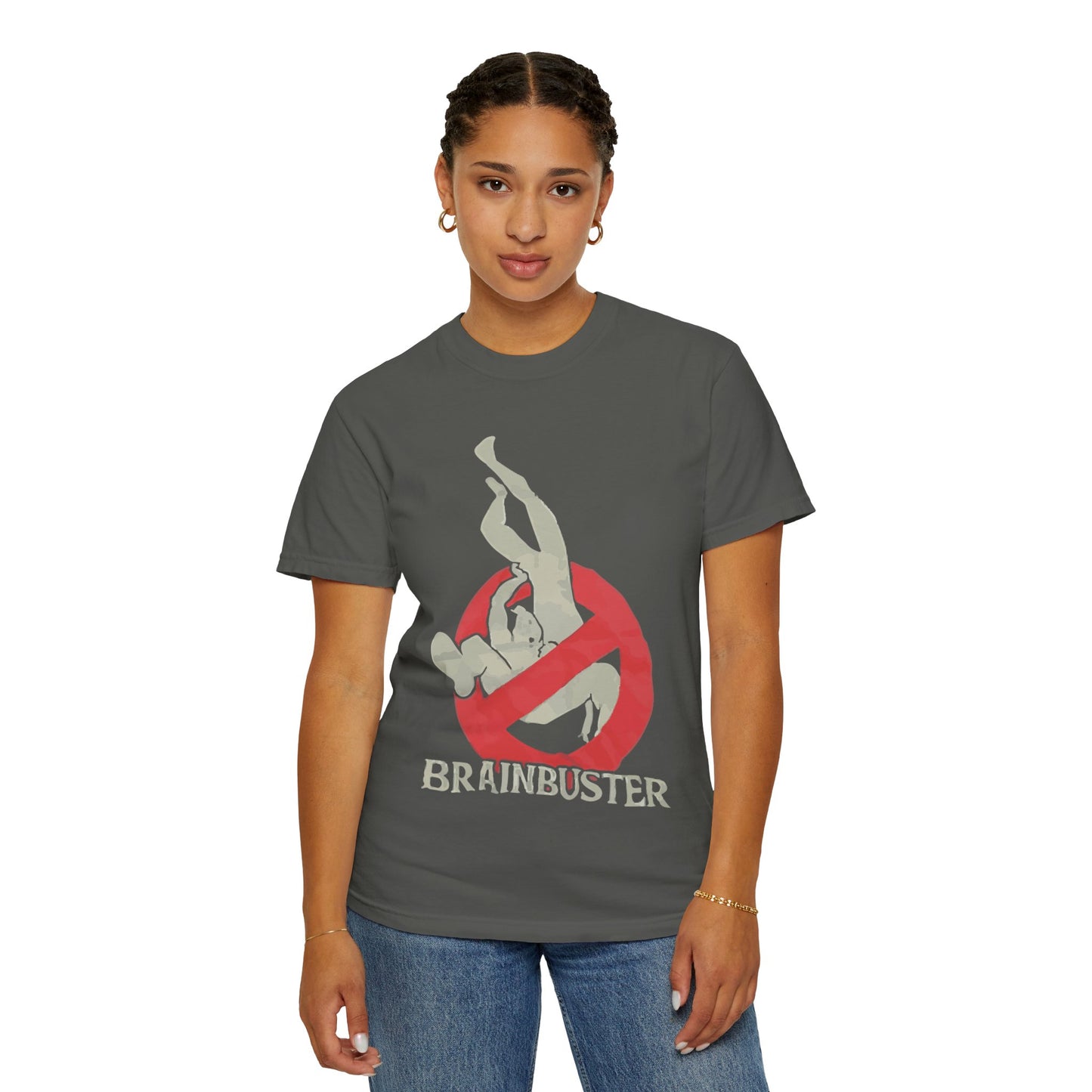 Unisex Fun Graphic T-Shirt, Graphic Tee, Casual Wear, Gift for Wrestling Fans, Brainbuster Design, Humor Apparel, Everyday Style