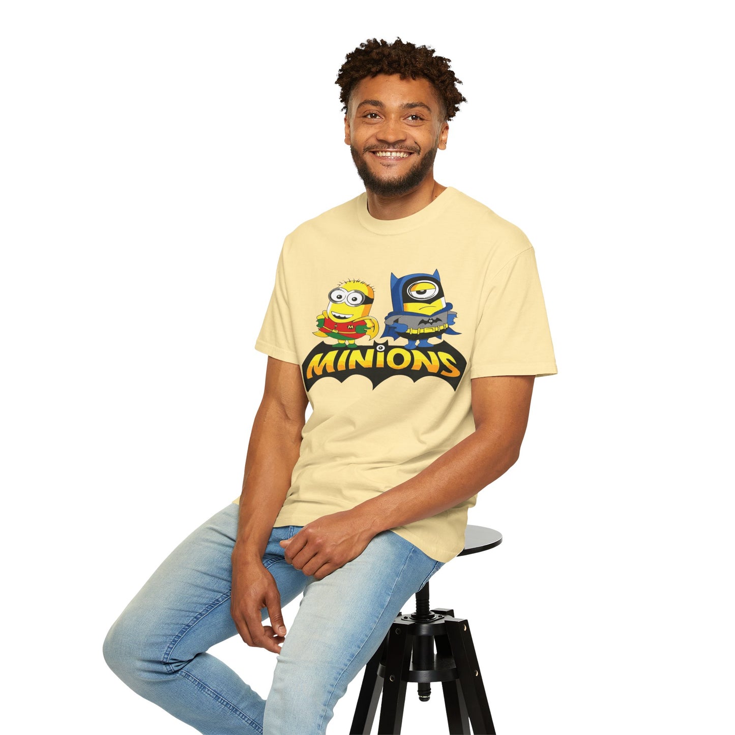 Minions Superhero Unisex T-shirt, Fun Gift for Kids, Cartoon Apparel, Birthday Party Outfit, Family Movie Night Wear