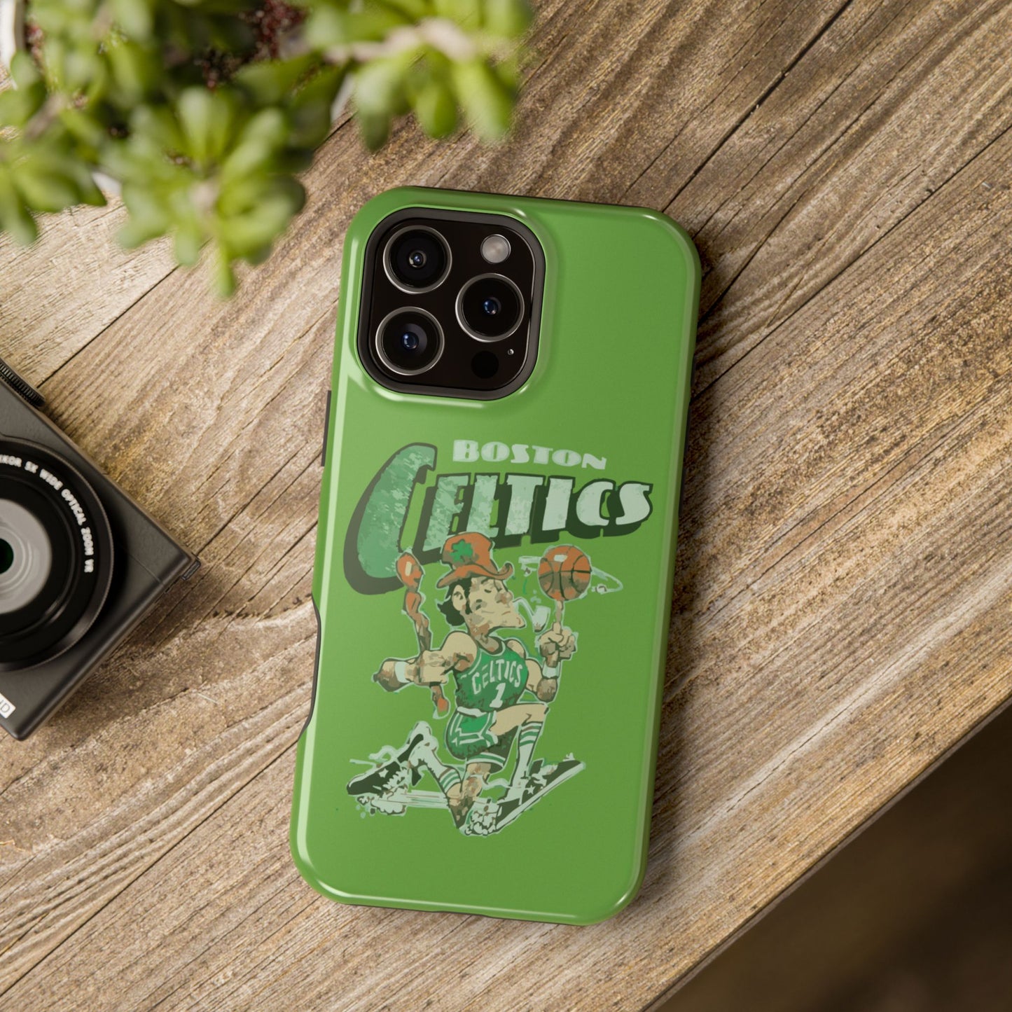 Boston Celtics Impact-Resistant Phone Case, Basketball Phone Cover, Sports Fan Gift, Sturdy Phone Case, NBA Merchandise, Team Spirit Decor