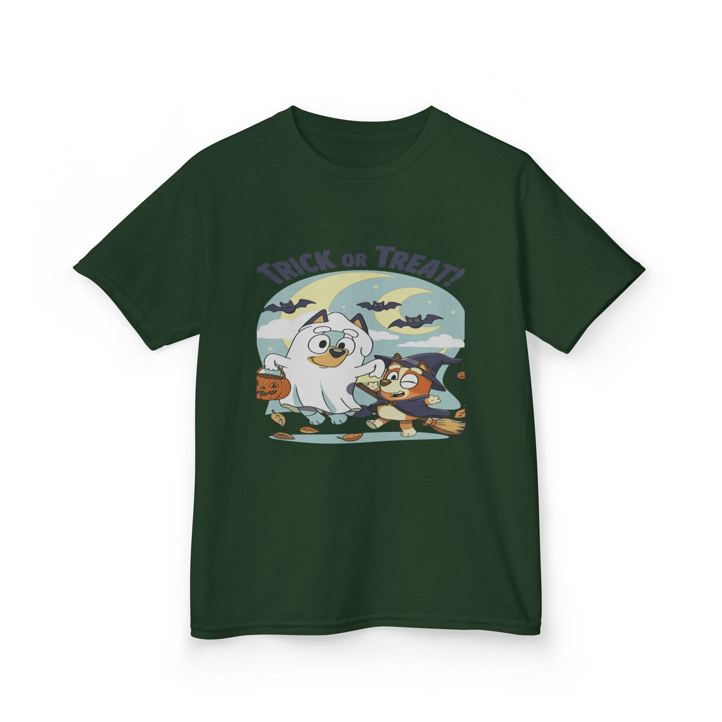 Kids Halloween T-Shirt, Trick or Treat Tee, Fun Ghost & Owl Shirt, Spooky Season Apparel, Cute Costume Top for Kids