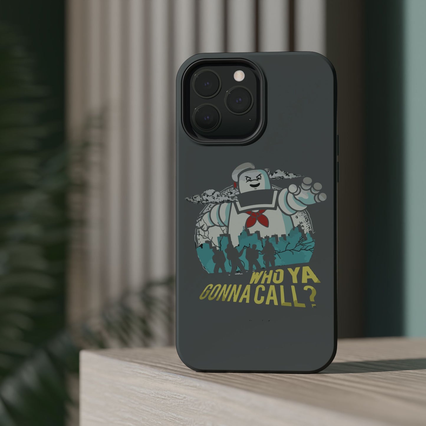 Ghostbuster-Inspired Tough Phone Case - Who Ya Gonna Call? - Perfect for Fans, Gift for Halloween, Geeky Accessories, Durable Protection