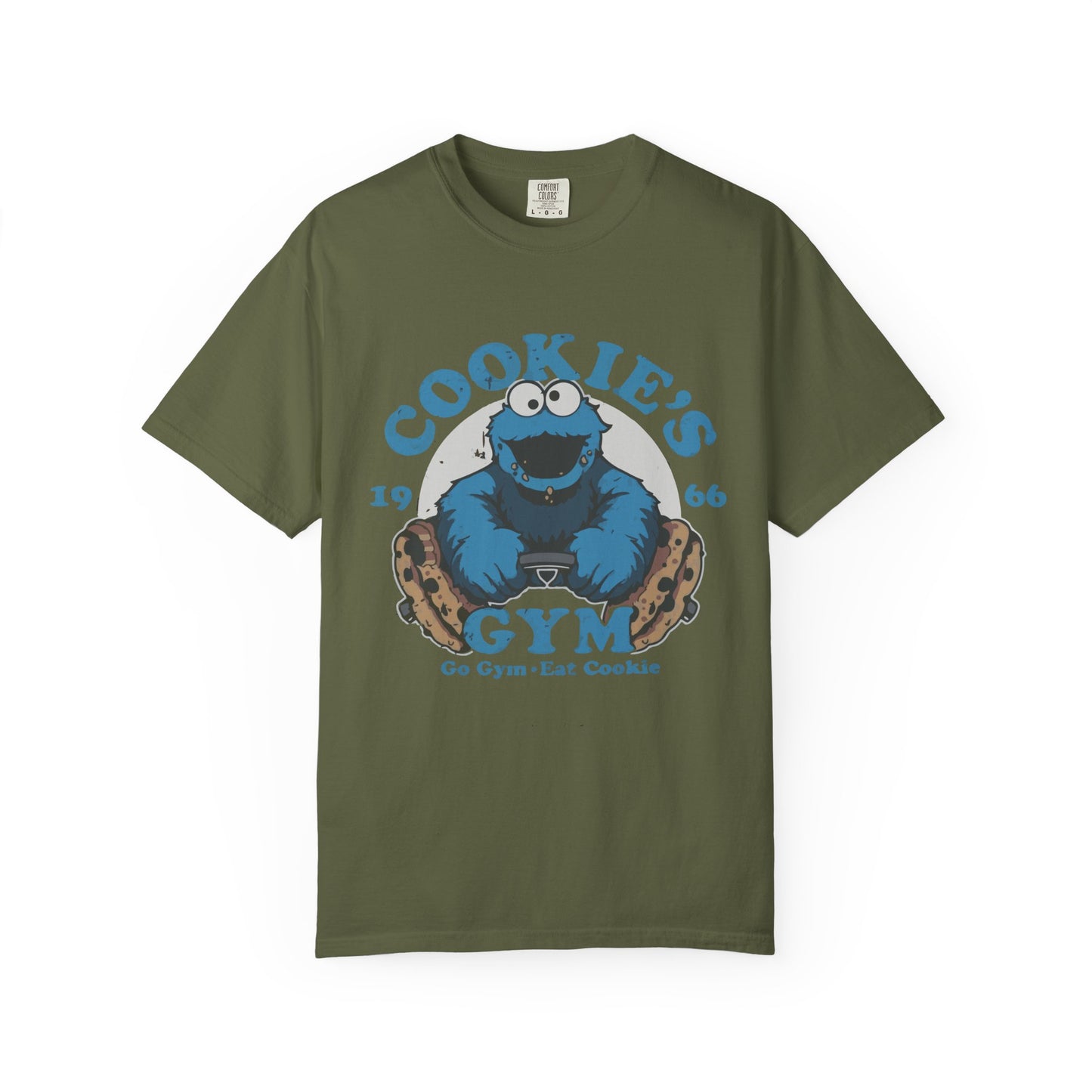 Cookie Monster Inspired Unisex T-Shirt, Fun Gift for Gamers, Casual Wear, Birthday Gift, Kitchen & Gym Motivation