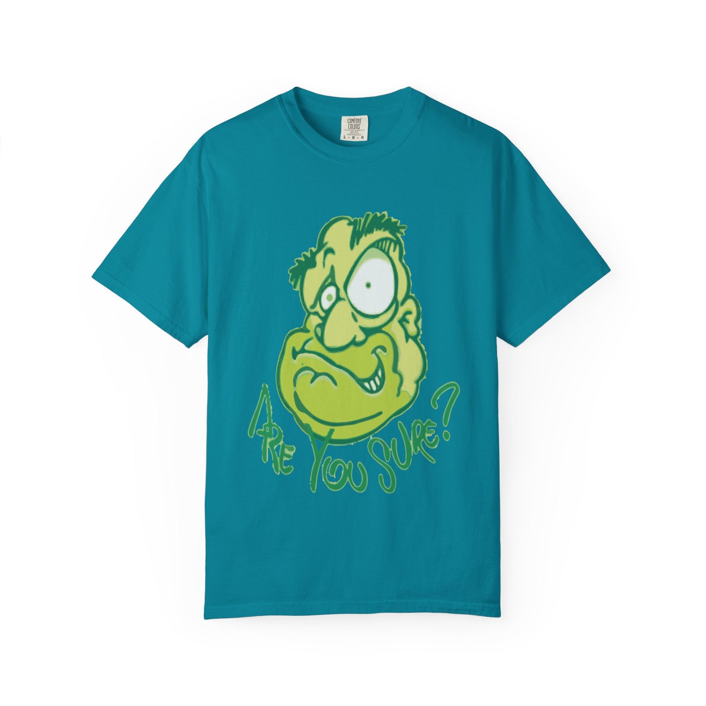 Unisex Garment-Dyed T-Shirt with Quirky Cartoon Design - Perfect for Casual Wear, Gifting, Parties, and Everyday Comfort