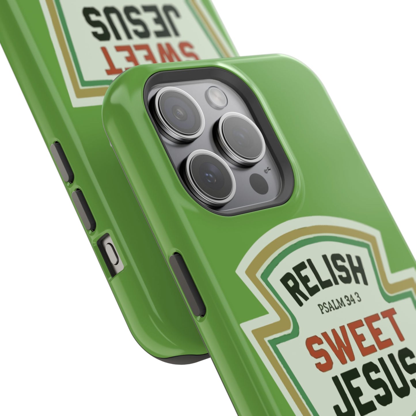 Relish Sweet Jesus Phone Case, Christian Gift, Impact-Resistant Case, Religious Phone Accessory, Faith-Based Present, Celebration Case