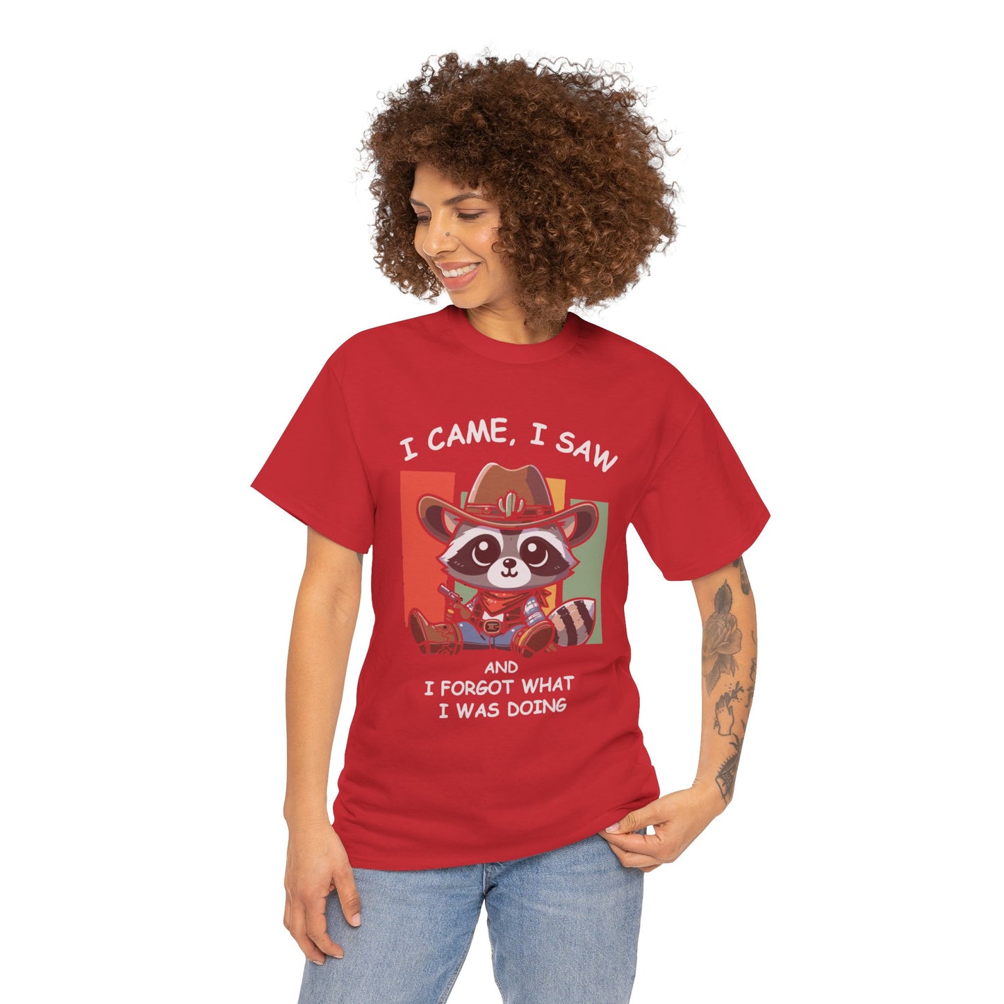 Fun Raccoon Graphic Tee, Cute Funny Animal T-Shirt, Unique Gift, Unisex Cotton Tee, Casual Wear, Birthday Gift, Humor Shirt