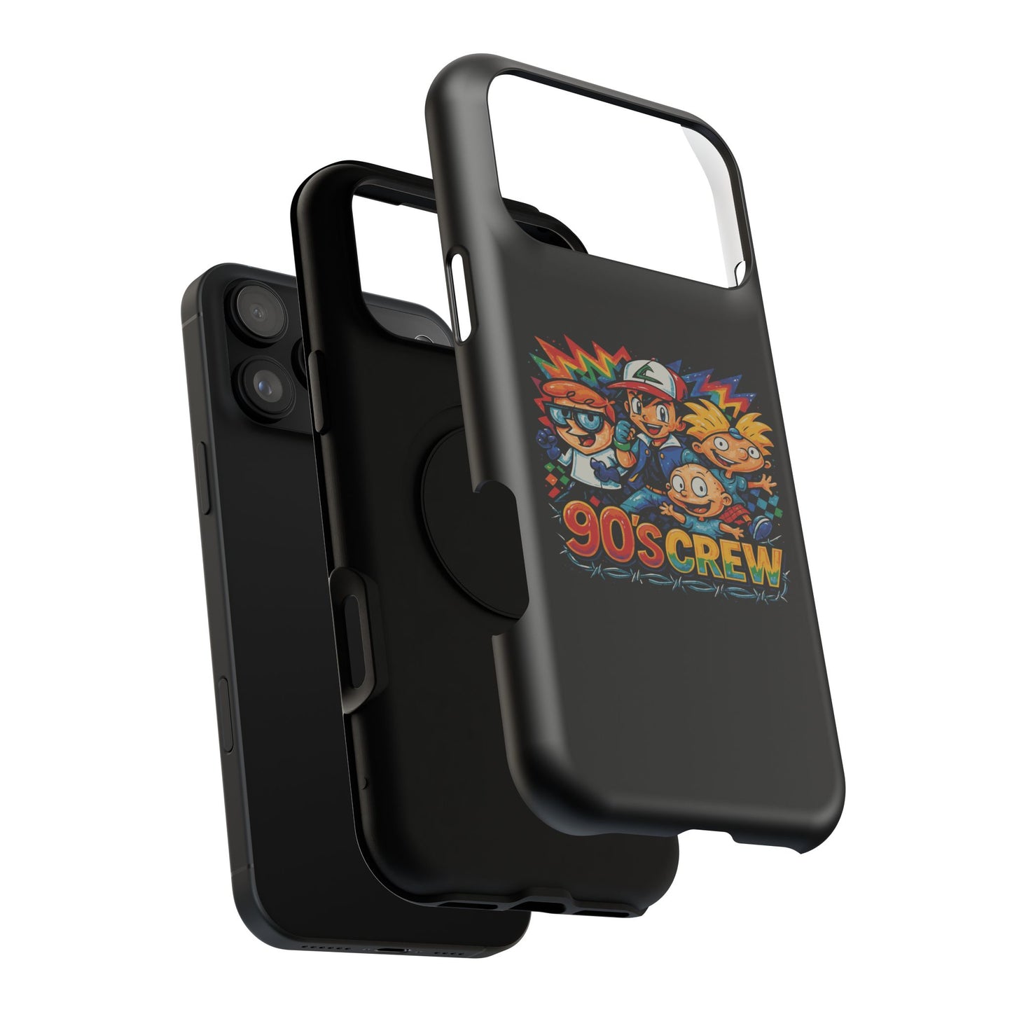 90s Crew Impact-Resistant Phone Case — Retro Cartoon Gamer Design
