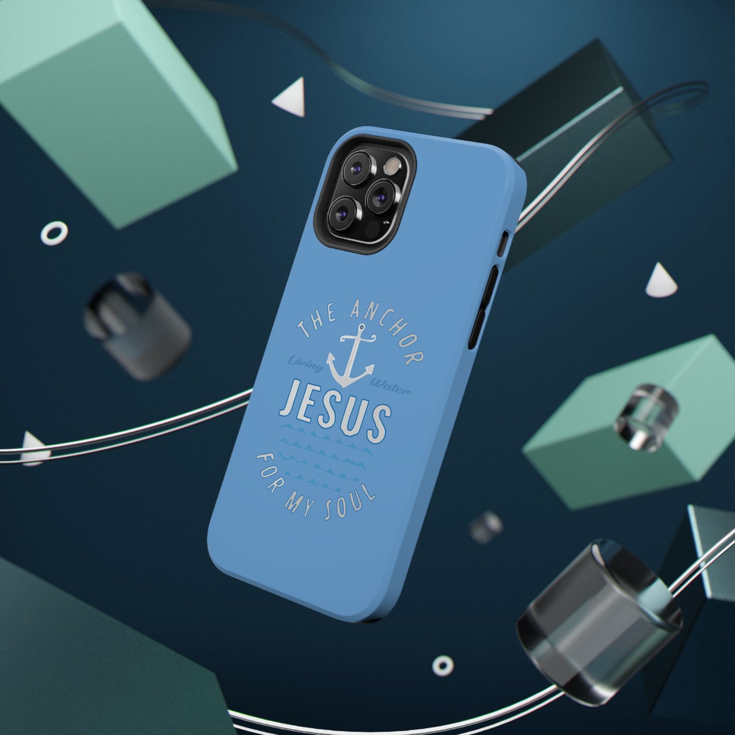 Jesus Anchor Phone Case, Christian Tech Accessories, Inspirational Gifts, Unique Phone Covers, Faith-Based Decor