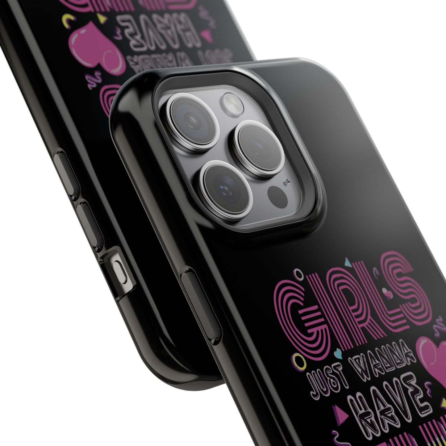 Fun Vibe Phone Case - Girls Just Wanna Have Fun Cell Case, Impact-Resistant Cover, Gift for Teens, Birthday Party Accessory, Trendy Tech
