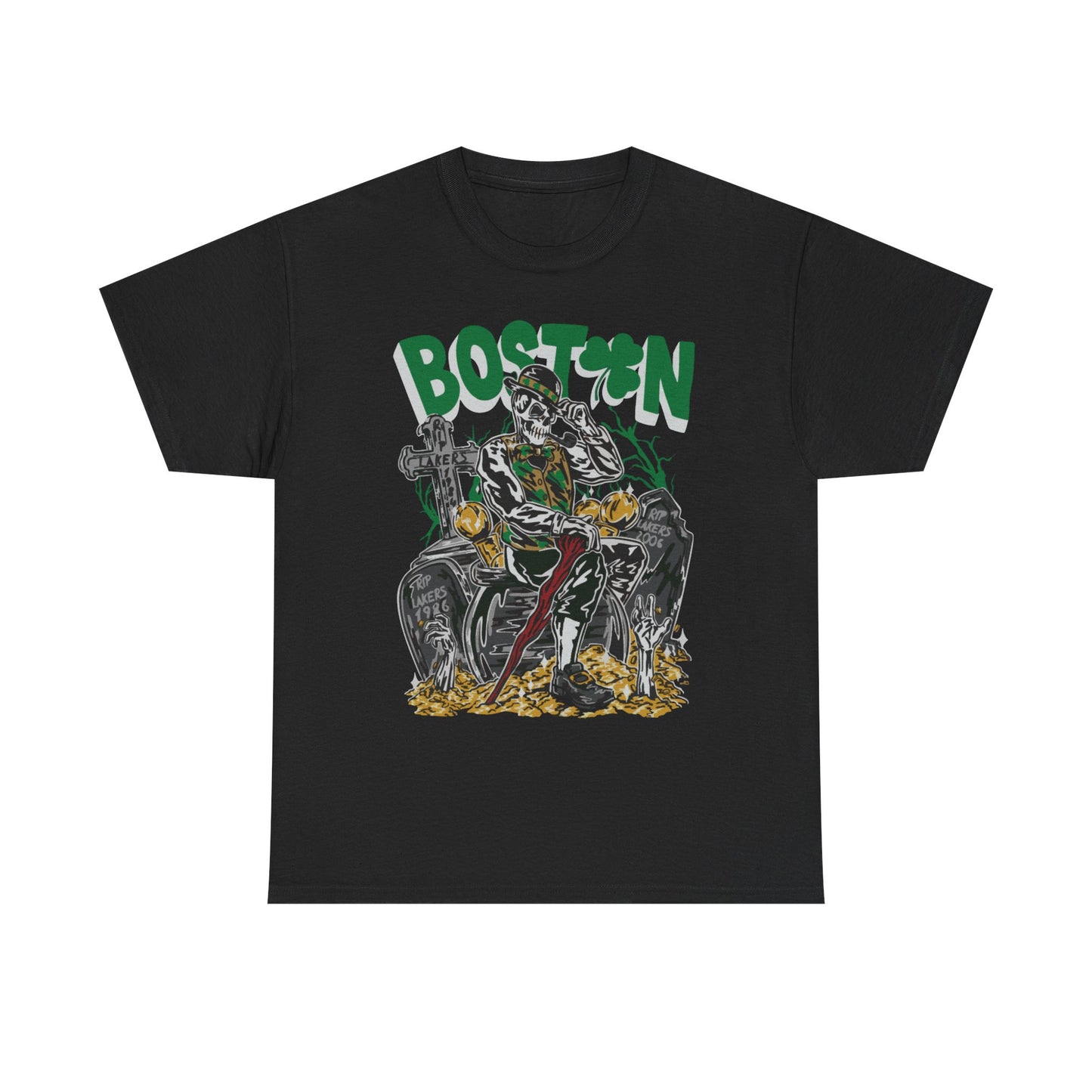 Boston Graphic Tee, Unisex Heavy Cotton T-Shirt, Vintage Boston Shirt, Irish Pride Apparel, St. Patrick's Day Gift, Casual Wear