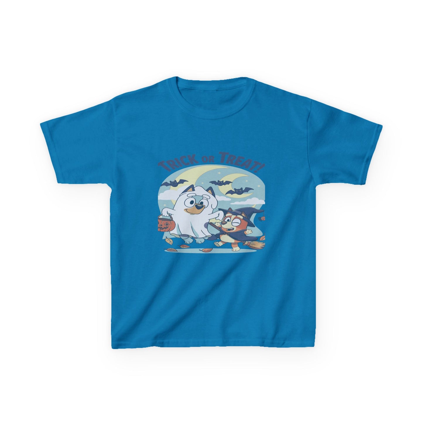 Kids Halloween T-Shirt, Trick or Treat Tee, Fun Ghost & Owl Shirt, Spooky Season Apparel, Cute Costume Top for Kids