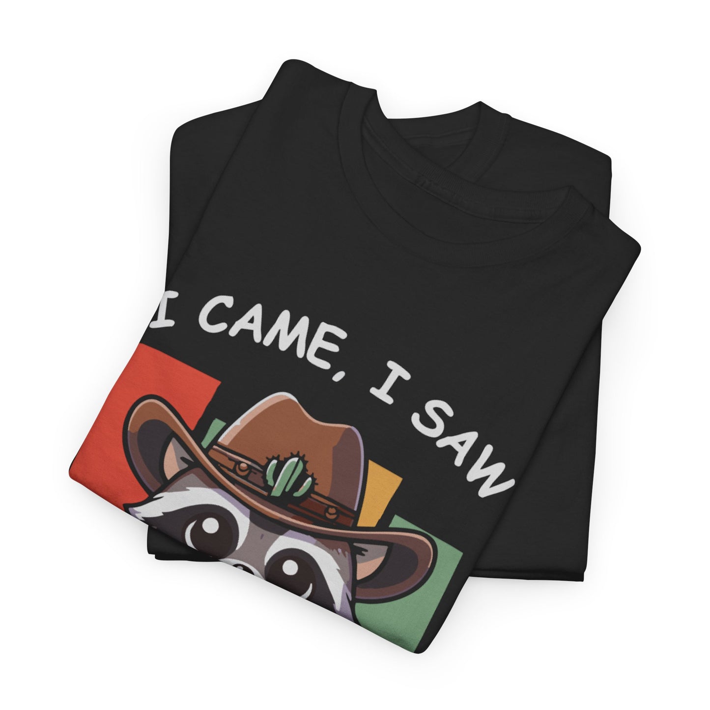 Fun Raccoon Graphic Tee, Cute Funny Animal T-Shirt, Unique Gift, Unisex Cotton Tee, Casual Wear, Birthday Gift, Humor Shirt