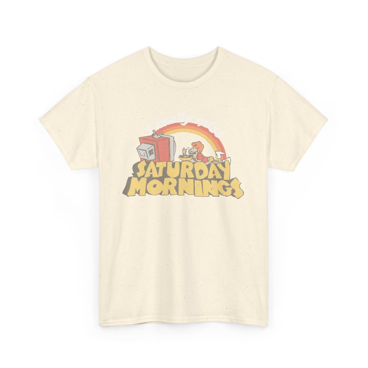 Retro Saturday Mornings Tee, Vintage Cartoon Shirt, Unisex Cotton Tee, Cozy Weekend Vibe, Perfect Gift for Nostalgia Lovers