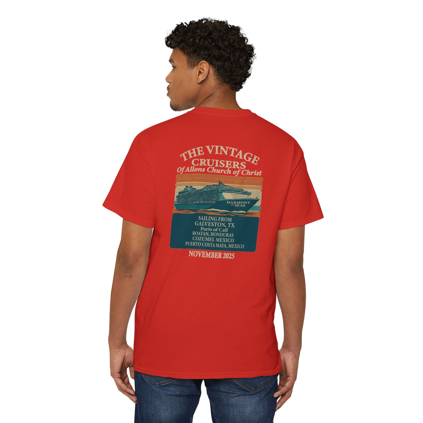 Retro Pocket Tee Allons Church of Christ Cruise 2025 Unisex T-Shirt