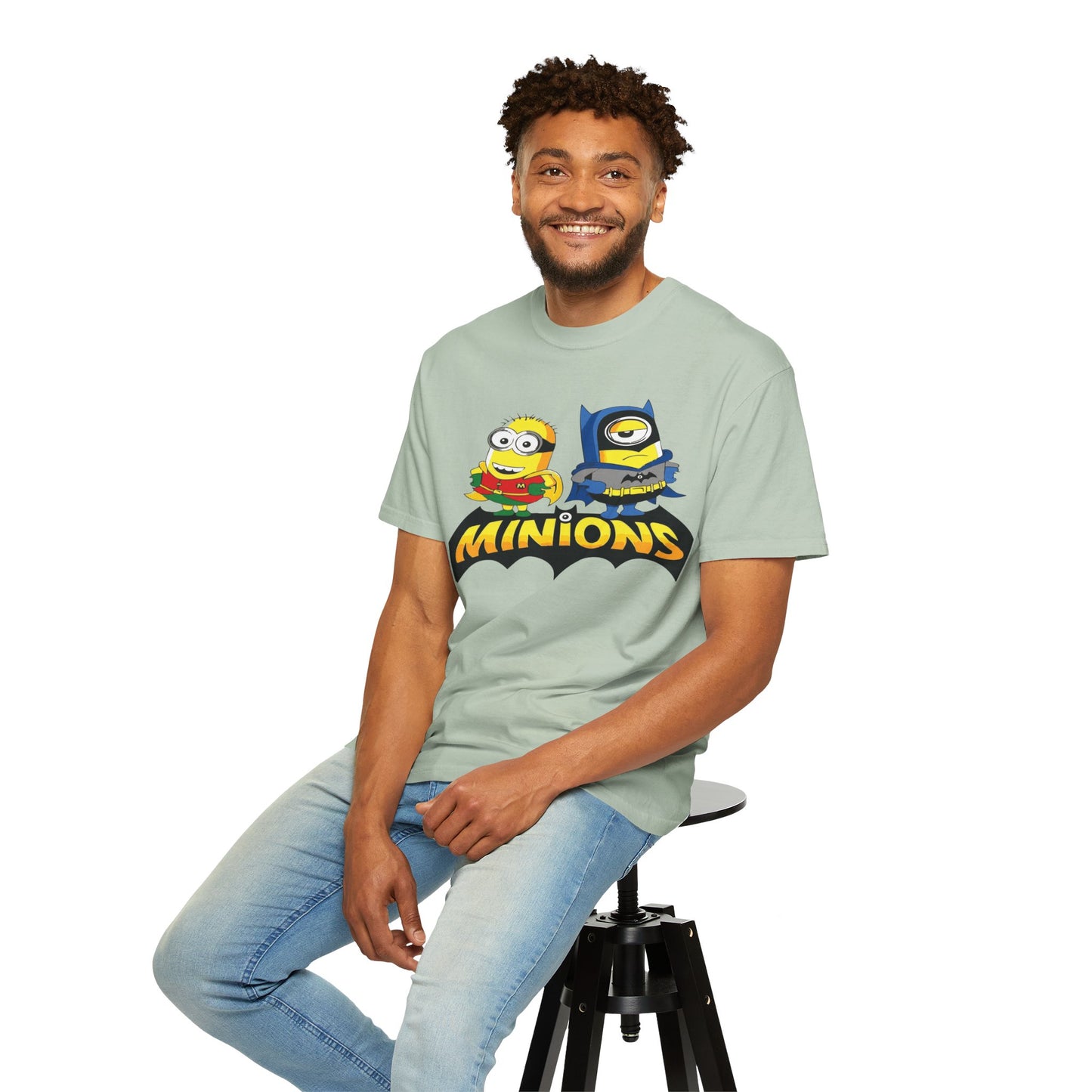 Minions Superhero Unisex T-shirt, Fun Gift for Kids, Cartoon Apparel, Birthday Party Outfit, Family Movie Night Wear