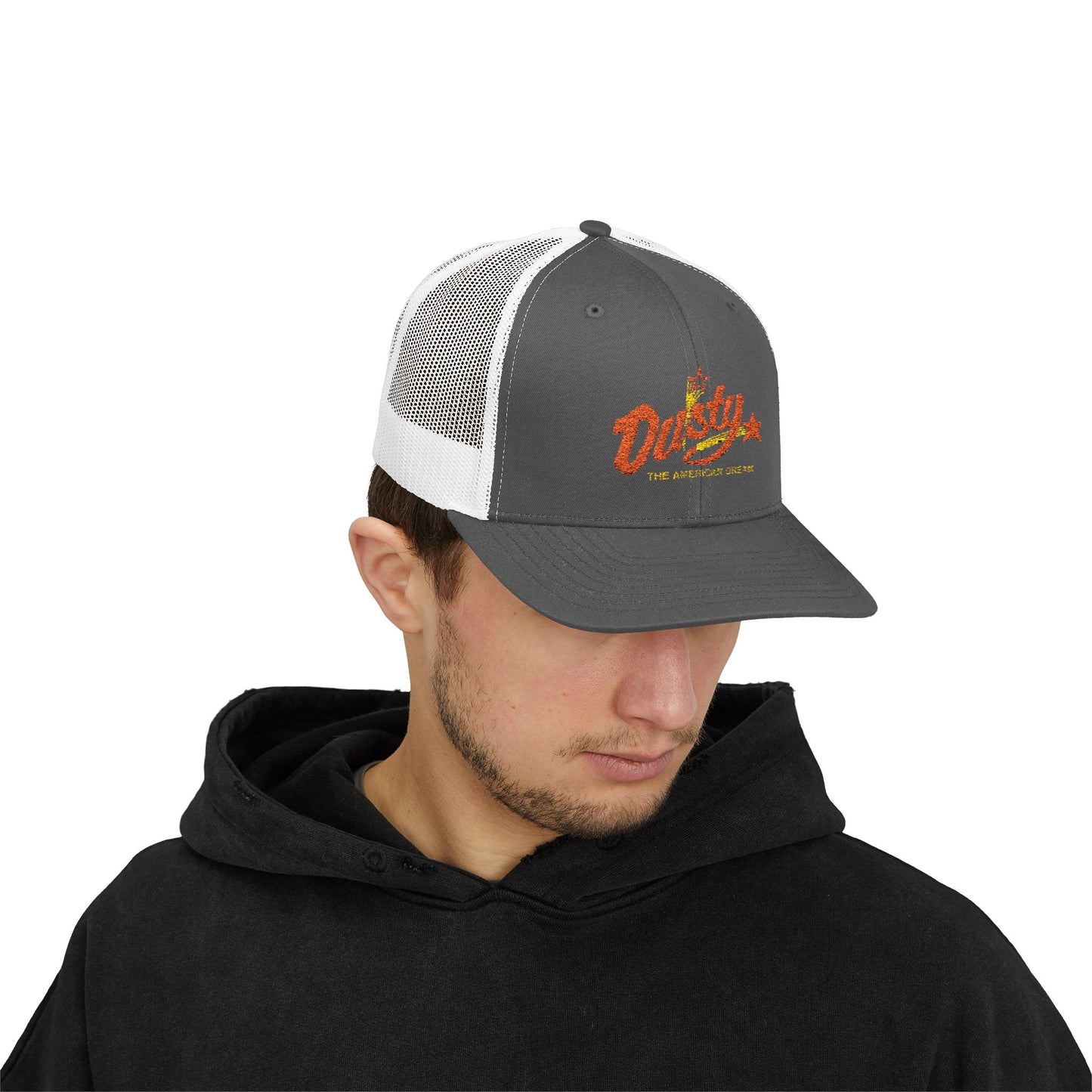 Dusty Snapback Trucker Cap, Trendy Hat, Gift for Him/Her, Casual Wear, Festival Accessory, Outdoor Style