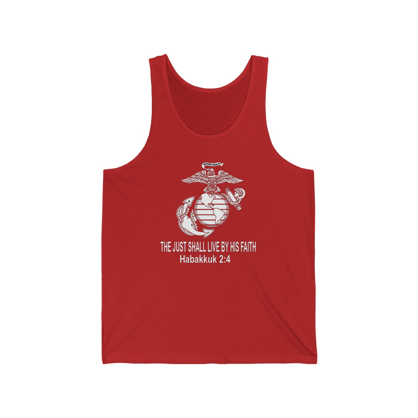 the Just shall Live by Faith Jersey Tank