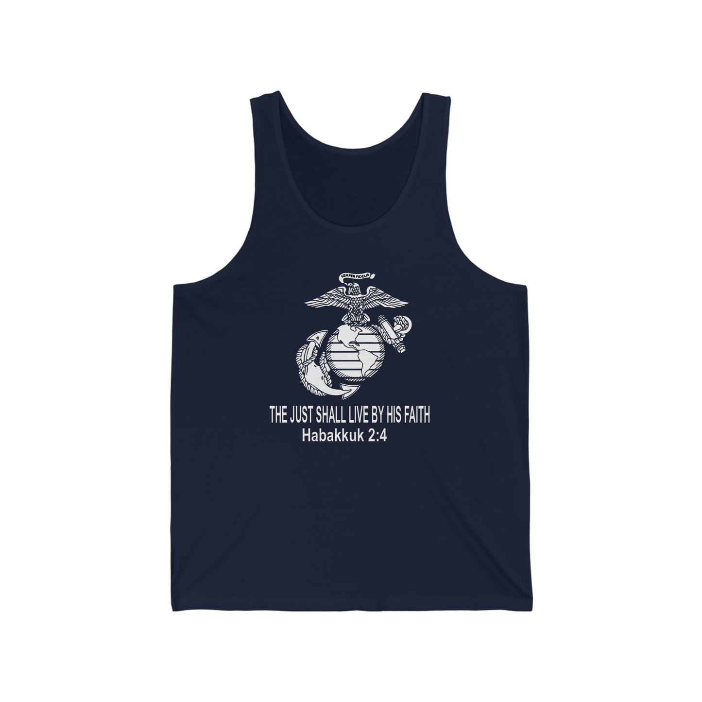the Just shall Live by Faith Jersey Tank
