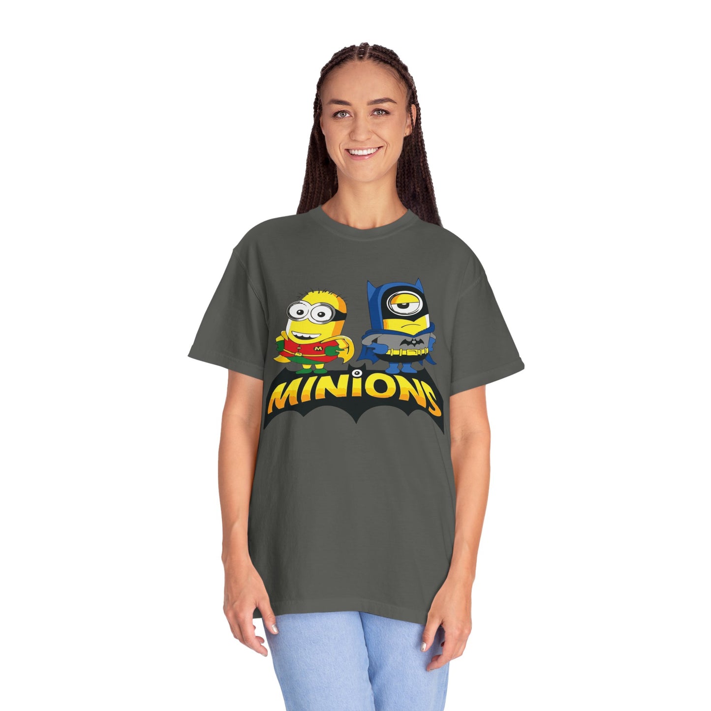Minions Superhero Unisex T-shirt, Fun Gift for Kids, Cartoon Apparel, Birthday Party Outfit, Family Movie Night Wear