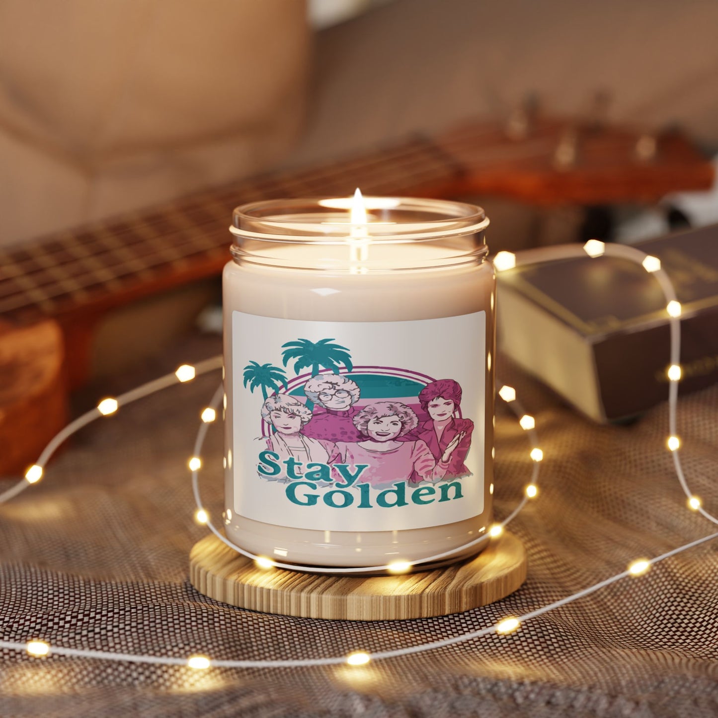 Stay Golden Scented Soy Candle - 9oz, Nostalgic Home Decor