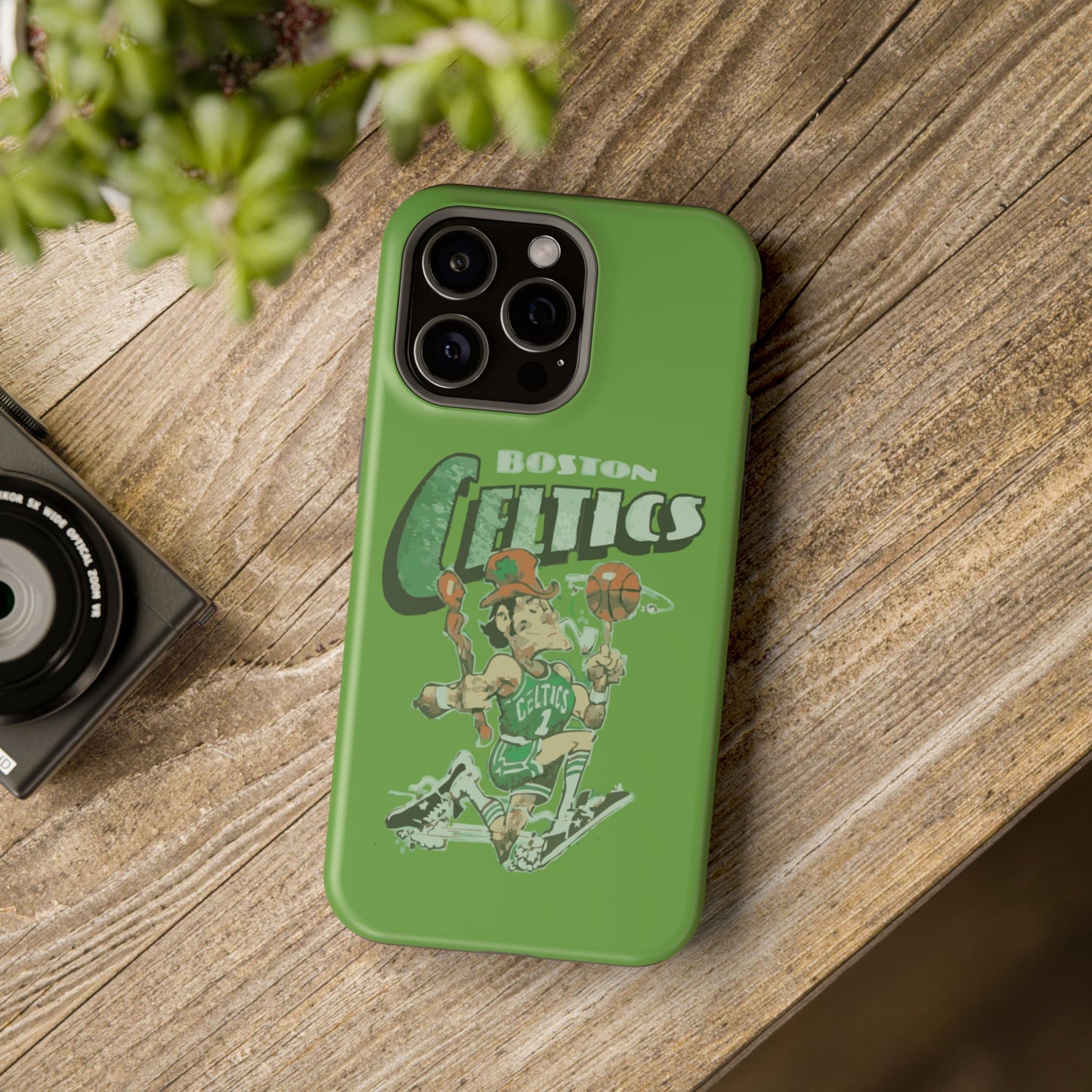 Boston Celtics Impact-Resistant Phone Case, Basketball Phone Cover, Sports Fan Gift, Sturdy Phone Case, NBA Merchandise, Team Spirit Decor