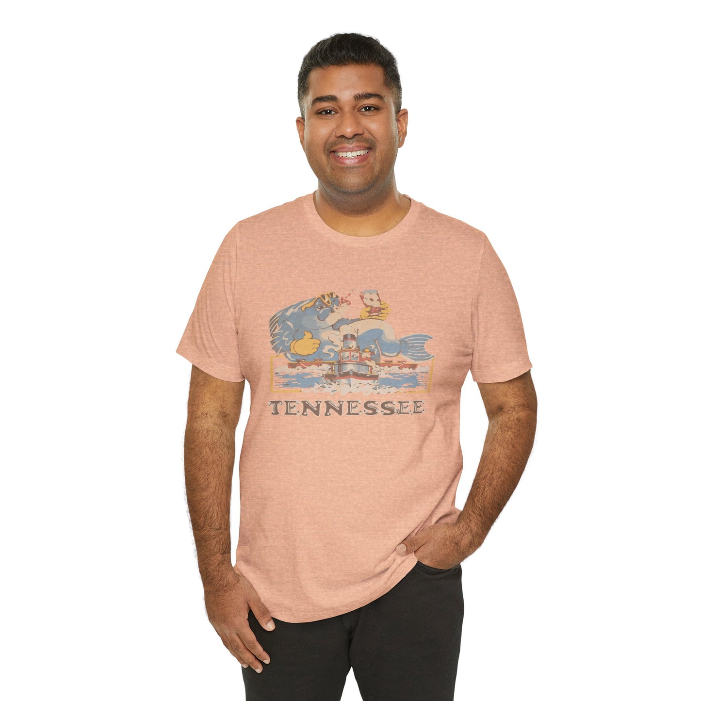 Tennessee Vintage Graphic Tee, Unisex Jersey Short Sleeve T-Shirt, Souvenir Shirt, Vacation Wear, Gift for Travelers, Retro Tee