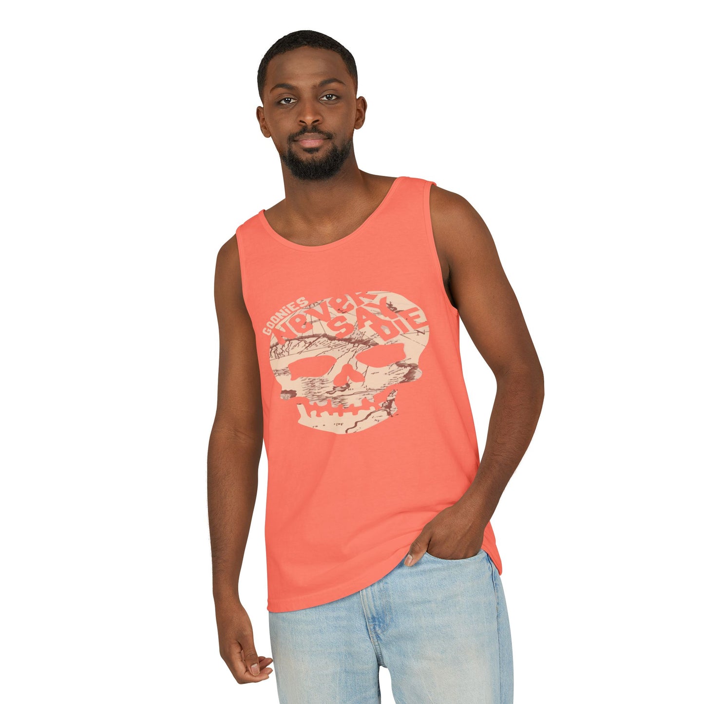 Cool Skull Graphic Tank Top, Unisex Summer Tee, Beachwear, Festival Outfit, Casual Wear, Graphic Apparel