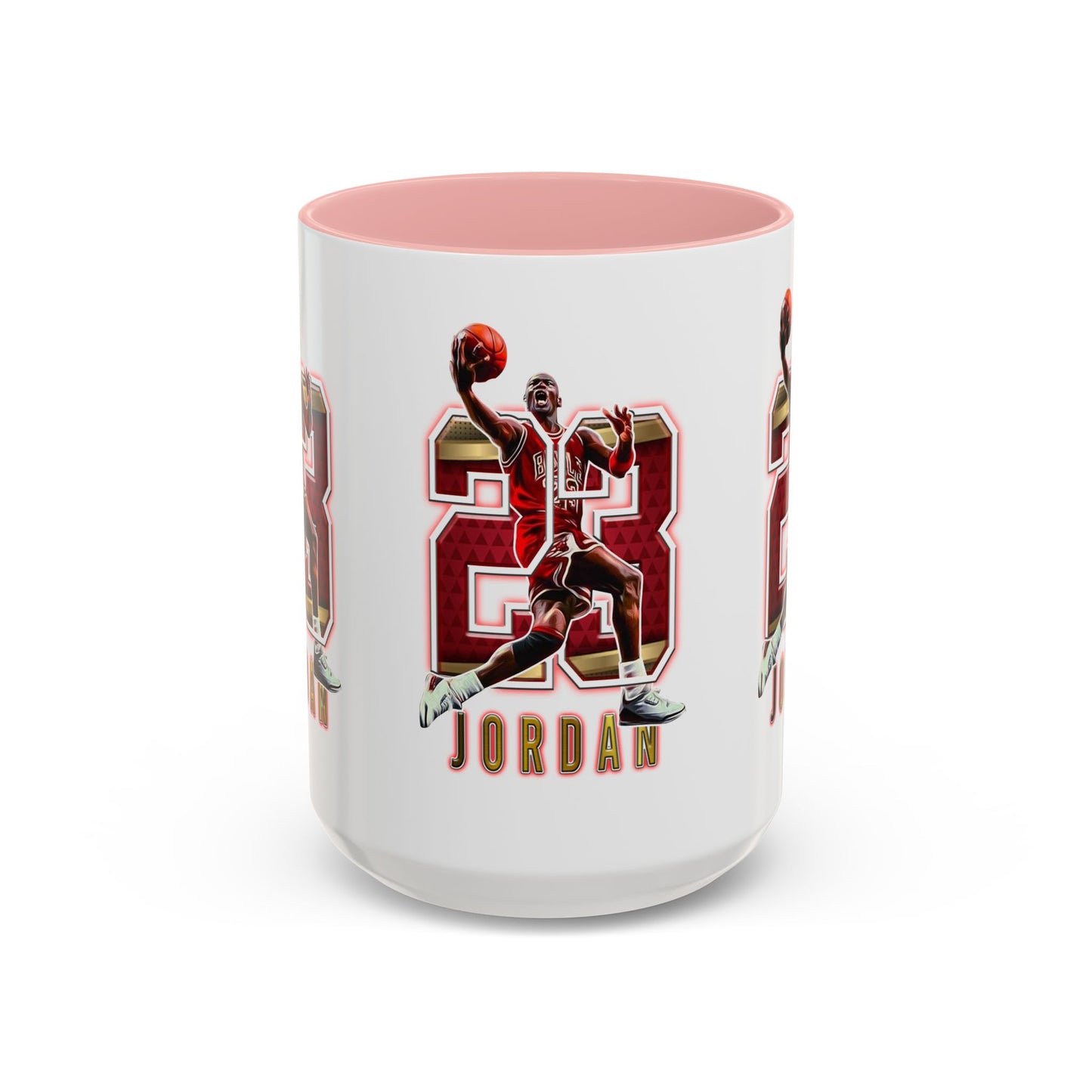 Michael Jordan Accent Coffee Mug - 11oz & 15oz - Perfect Gift for Sports Fans, Collectors, Basketball Lovers, Unique Gift Idea