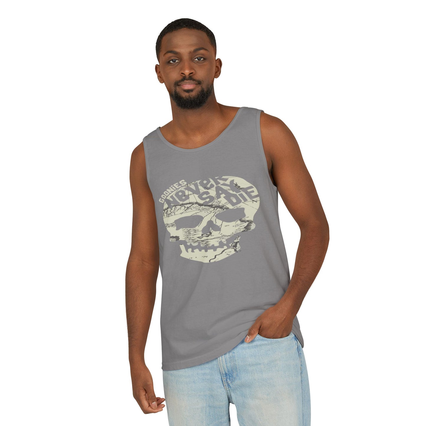 Cool Skull Graphic Tank Top, Unisex Summer Tee, Beachwear, Festival Outfit, Casual Wear, Graphic Apparel