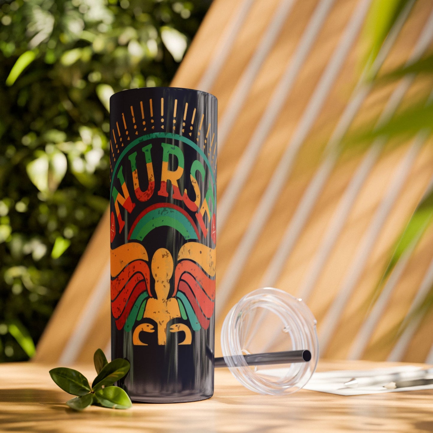 Nurse Skinny Tumbler, 20oz, Motivational Drinkware, Gift for Nurses, Summer Hydration, Nurse Appreciation Day