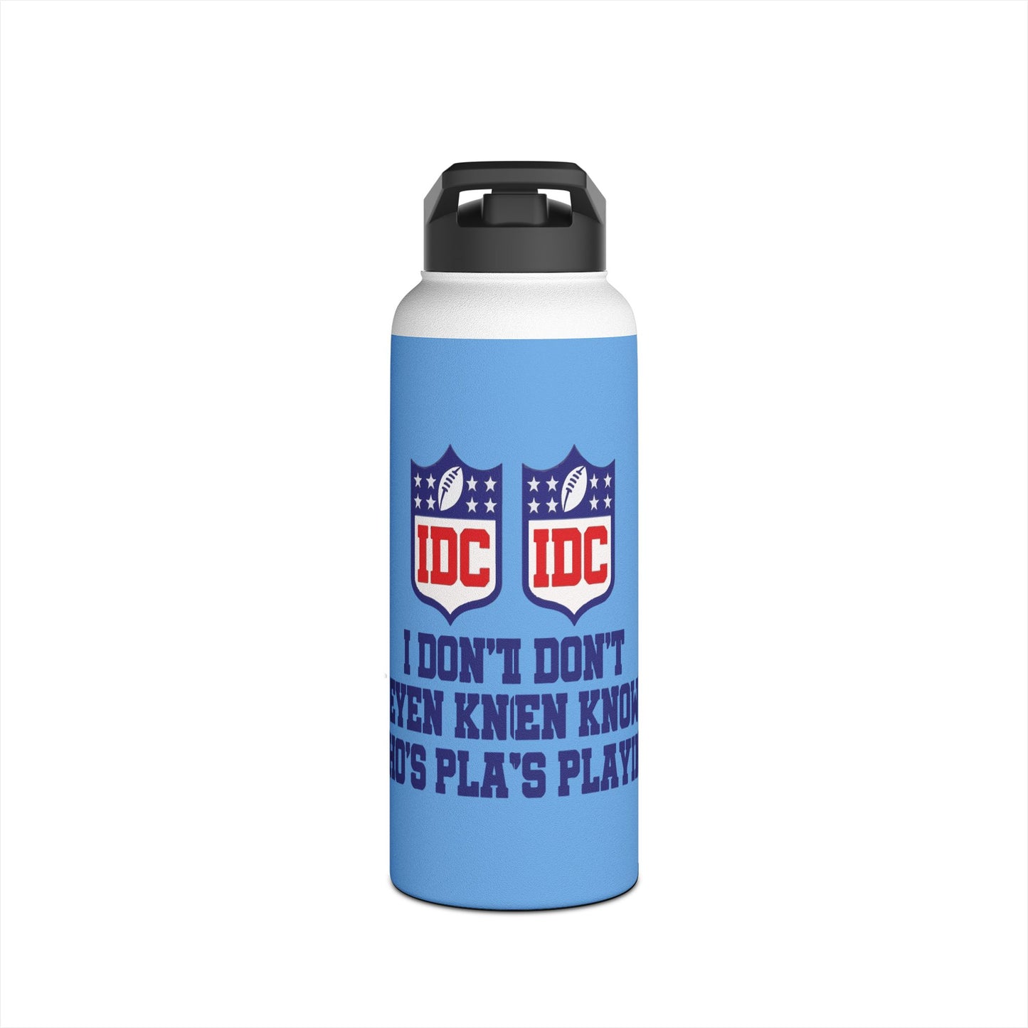 NFL Stainless Steel Water Bottle - Funny Sports Fan Gift, Hydration Flask for Game Days, Sports Events, Birthday Present, Home & Outdoors