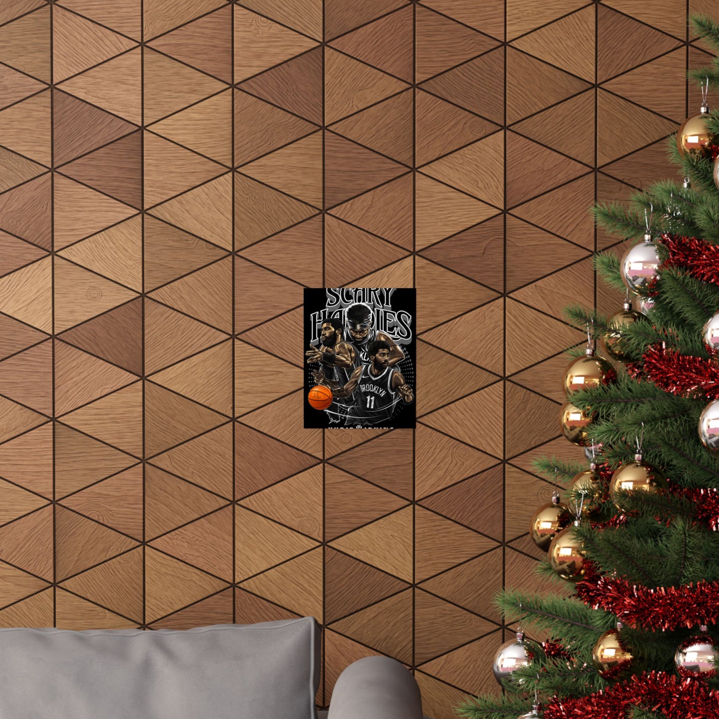 Basketball Wall Art Poster, Scary Hardies, Matte Vertical Print, Sports Decor, Gift for Fans, Home & Office Decoration
