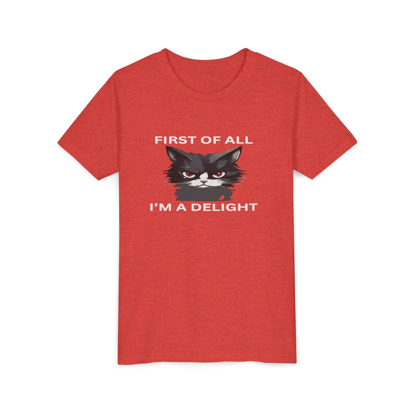 Youth Cat Humor Tee - Perfect for Cat Lovers, Birthday Gifts for Kids, Everyday Wear, Funny Quotes Shirt, Gift for Pet Lovers