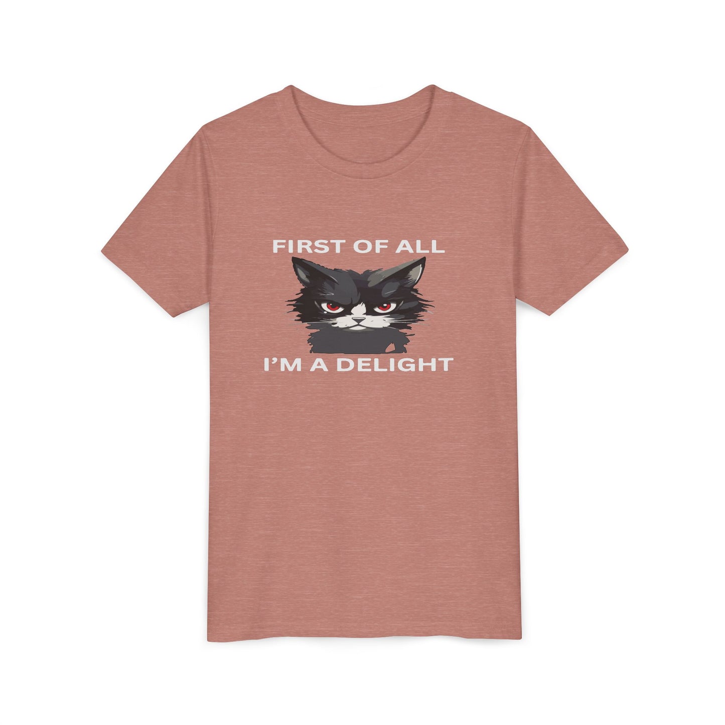 Youth Cat Humor Tee - Perfect for Cat Lovers, Birthday Gifts for Kids, Everyday Wear, Funny Quotes Shirt, Gift for Pet Lovers