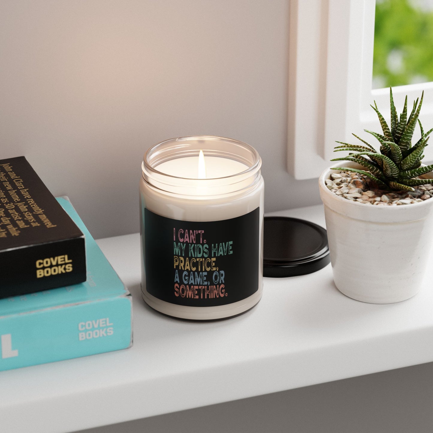 Funny Scented Soy Candle - "I Can't, My Kids Have Practice" - Perfect Gift for Busy Parents