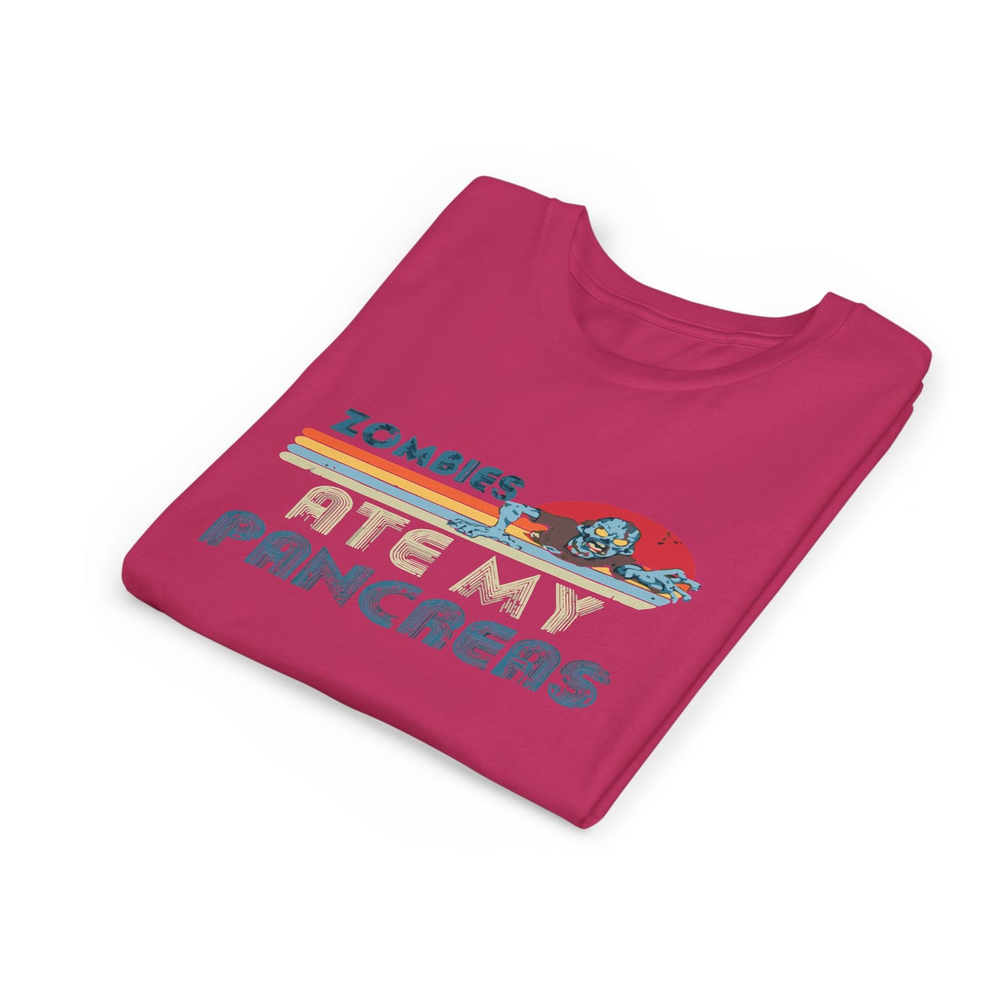 Youth Zombie Tee, Cute Graphic T-Shirt for Kids, Fun Short Sleeve Top, Halloween Costume, Gift for Little Horror Fans