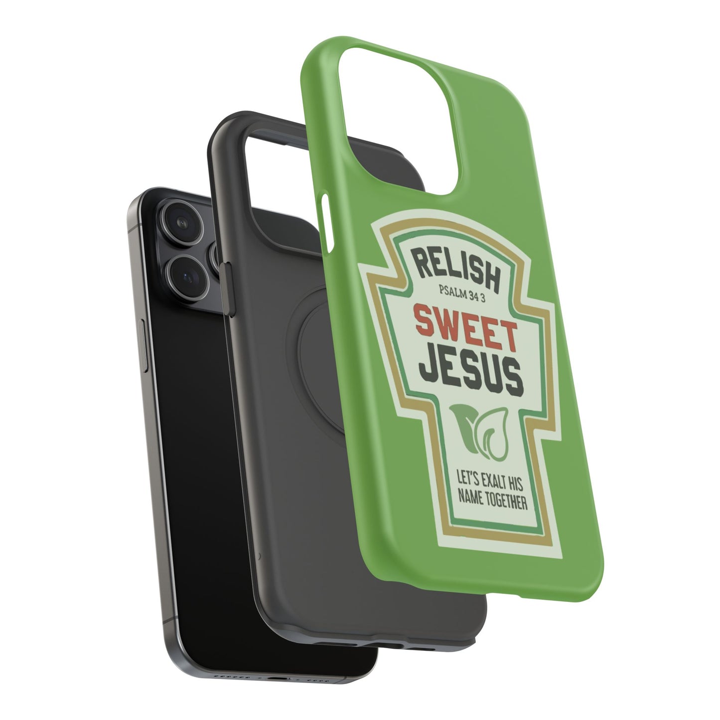 Relish Sweet Jesus Phone Case, Christian Gift, Impact-Resistant Case, Religious Phone Accessory, Faith-Based Present, Celebration Case