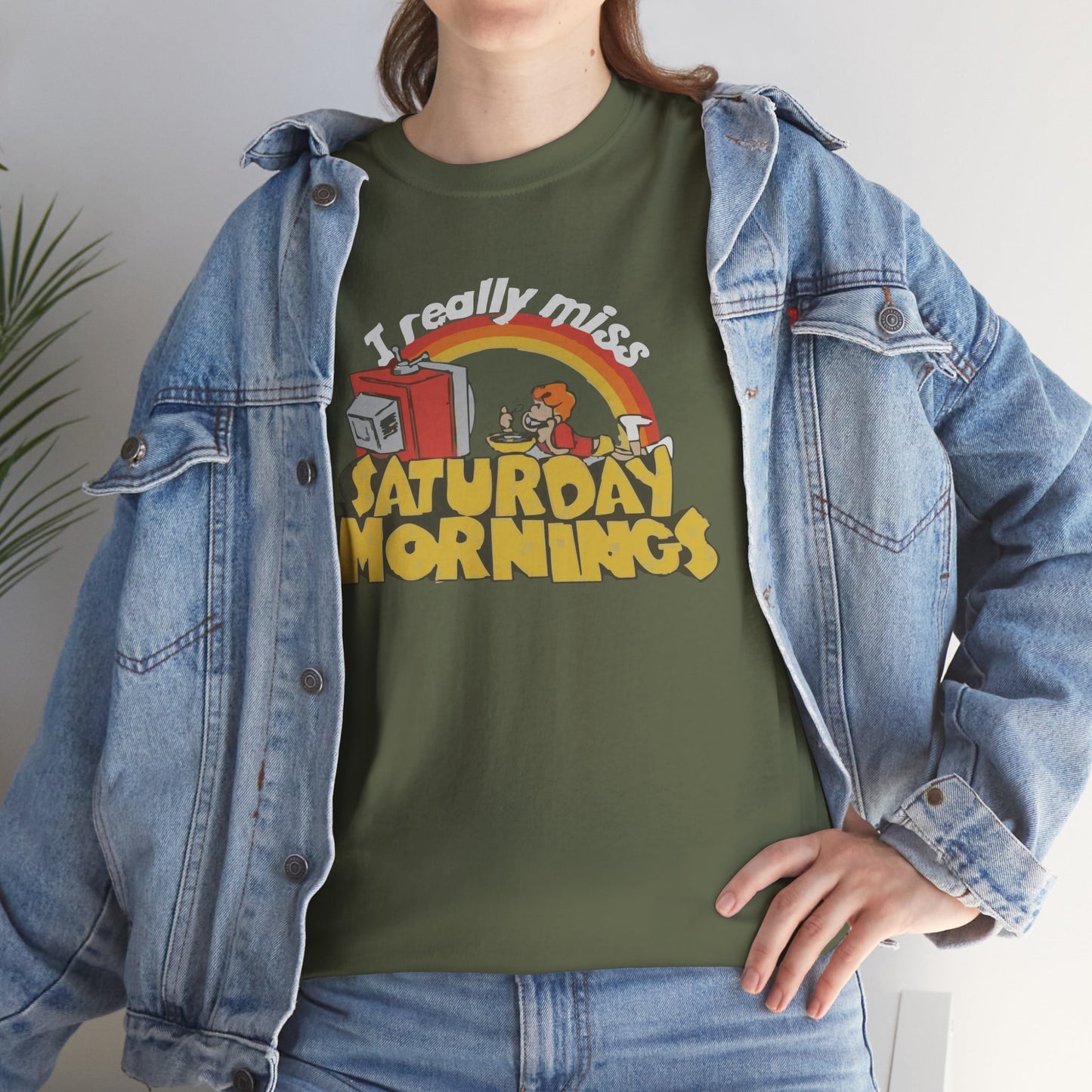 Retro Saturday Mornings Tee, Vintage Cartoon Shirt, Unisex Cotton Tee, Cozy Weekend Vibe, Perfect Gift for Nostalgia Lovers