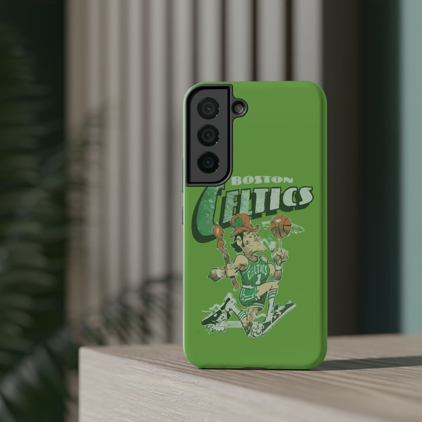 Boston Celtics Impact-Resistant Phone Case, Basketball Phone Cover, Sports Fan Gift, Sturdy Phone Case, NBA Merchandise, Team Spirit Decor