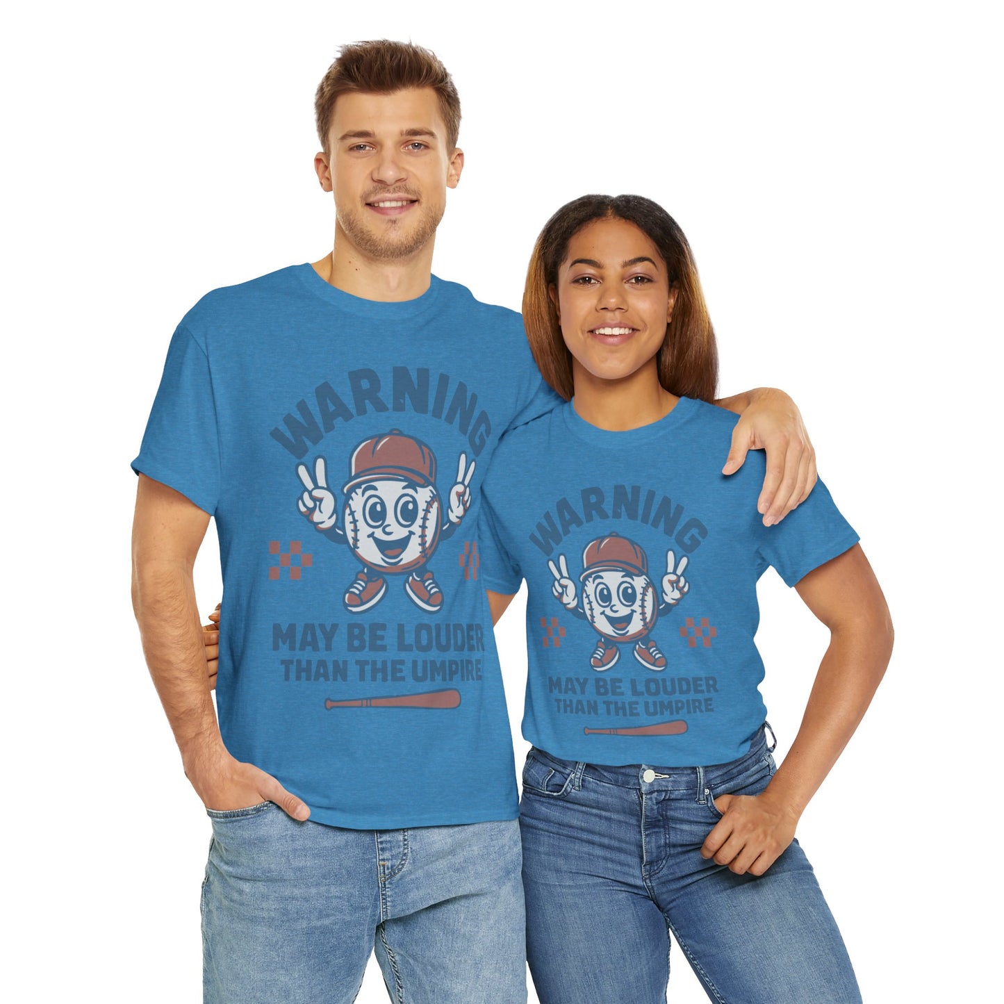 Warning T-Shirt, Fun Umpire Tee, Unique Sports Gift, Casual Wear, Perfect for Baseball Fans